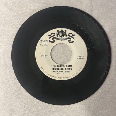 THE CAPRI SISTERS 45 RPM - The Blues Came Tumbling Down - Poco Loco - Warwick - Image 1 of 4