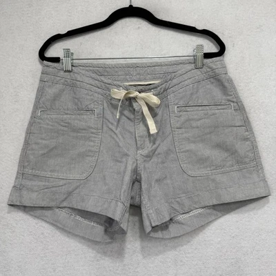 Pantalones Cortos The North Face Mujer 8 Gris Rayas Cordón Lino Algodón Foto 1 de 4