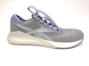 Size 8 Reebok Women's Nano 9 Gray white cross fit athletic tennis shoes DV6361 - Picture 1 of 11