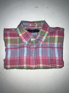 Polo Ralph Lauren uomo L rosa a quadri madras indiana abbottonata preppy - Foto 1 di 5