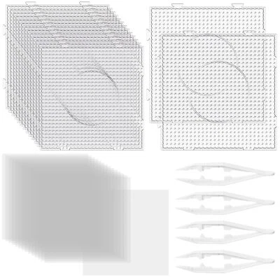 Juego de clavijas de cuentas de fusibles de 34 piezas de 5 mm con 15 tablas pinzas de papel de planchar Foto 1 de 4