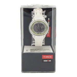 Timex mittelgroße, runde, Silikonarmbanduhr Ironman Sleek 50, weiß, TW5K90700 - Bild 1 von 1