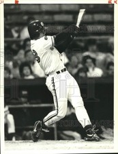 1991 Press Photo Syracuse Chiefs Ed Sprague at bat in game vs. Tidewater