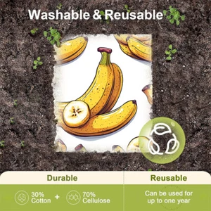 Fruit Pattern Kitchen Dish Cloth Cleaning Dishcloth Washing Reusable Dish Towels - Bild 1 von 12
