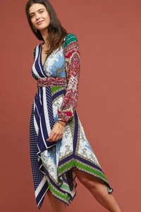 NUEVO Vestido Envolvente Anthropologie Moulinette Soeurs Estambul Talla 2 Nuevo con etiquetas Precio de venta sugerido por el fabricante $198 - Imagen 1 de 2