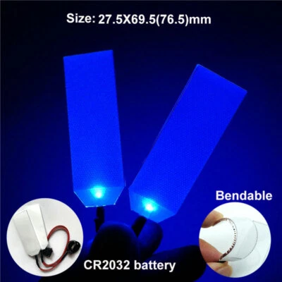 New DIY Bendable LED Light Eyes for Iron Man Batman Helmet Mask Cosplay Big Size - Image 1 of 4