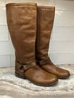 Frye Phillip 76850 Women Brown Harness Leather Tall High Boots 6.5B