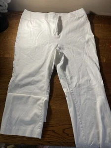 Women’s Chicos White Chino Straight Leg Size 1.5R (10), Cotton Blend, Stretch - Picture 1 of 10