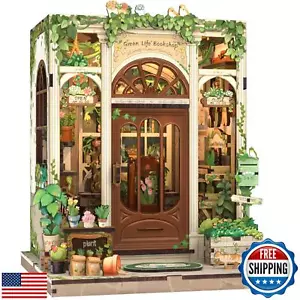 CUTEBEE Book Nook Kit - DIY Miniature House Dollhouse Kit for Adults and Teen - Picture 1 of 5