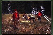 Men on Deer or Elk Hunting Trip in 1971, Original 35mm Slide aa 14-14b