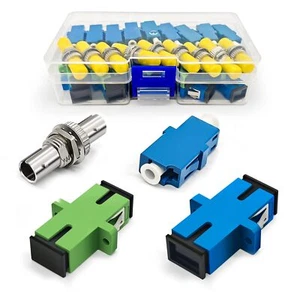 Set of 40 Fiber Optic Coupler Kits - LC, SC/APC, SC/PC, ST Simplex Fiber Opti... - Picture 1 of 7
