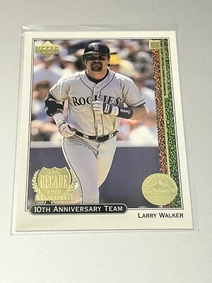 1998 Upper Deck Larry Walker 10th Anniversary Team #X29 Colorado Rockies - Image 1 of 2