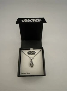 NEW Star Wars Darth Vader Chain And Charm Pendant 925 Sterling Silver - Picture 1 of 9