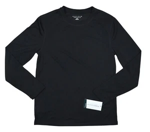 Perry Ellis Langarm Soft Touch Komfort Herren Nachtwäsche Top S Neu mit Etikett Jetschwarz - Bild 1 von 3