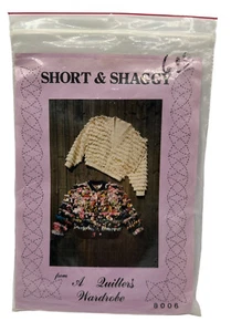 Short & Shaggy Jacket Pattern #8006 A Quilters Wardrobe Vintage 1989 Pattern NOS - Bild 1 von 2
