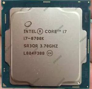 Intel Core i7-8700K SR3Q six-core 3.7GHz 95W LGA 1151 CPU processor - Picture 1 of 1