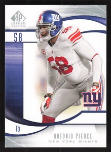 2009 SP Signature  Antonio Pierce #139 New York Giants