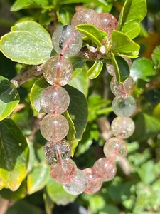 Garden Rutile Quartz Beaded Bracelet High Quality Natural Crystal 12mm (#2) - Picture 1 of 7