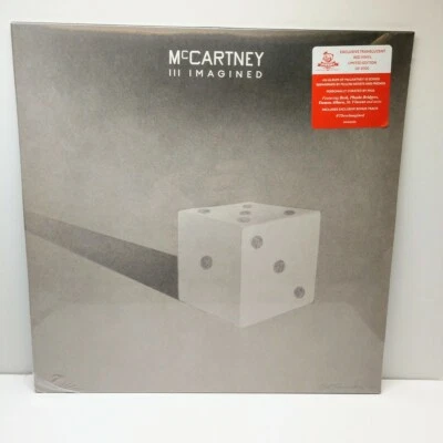 PAUL MCCARTNEY "Mccartney III Imagined" Sealed NEWBURY X/2000 Red Vinyl 2XLP - Image 1 of 4