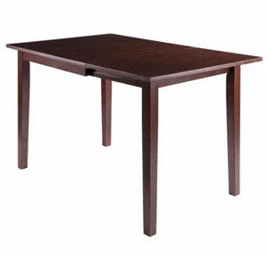 WINSOME WOOD Dining Table 47" x 29" Solid Wood Rectangle Rich Walnut Finish - Picture 1 of 8