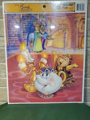 De colección NUEVO Disney La Bella y la Bestia Marco Bandeja Puzzle Dorado 8308B Bella SELLADO  Foto 1 de 4