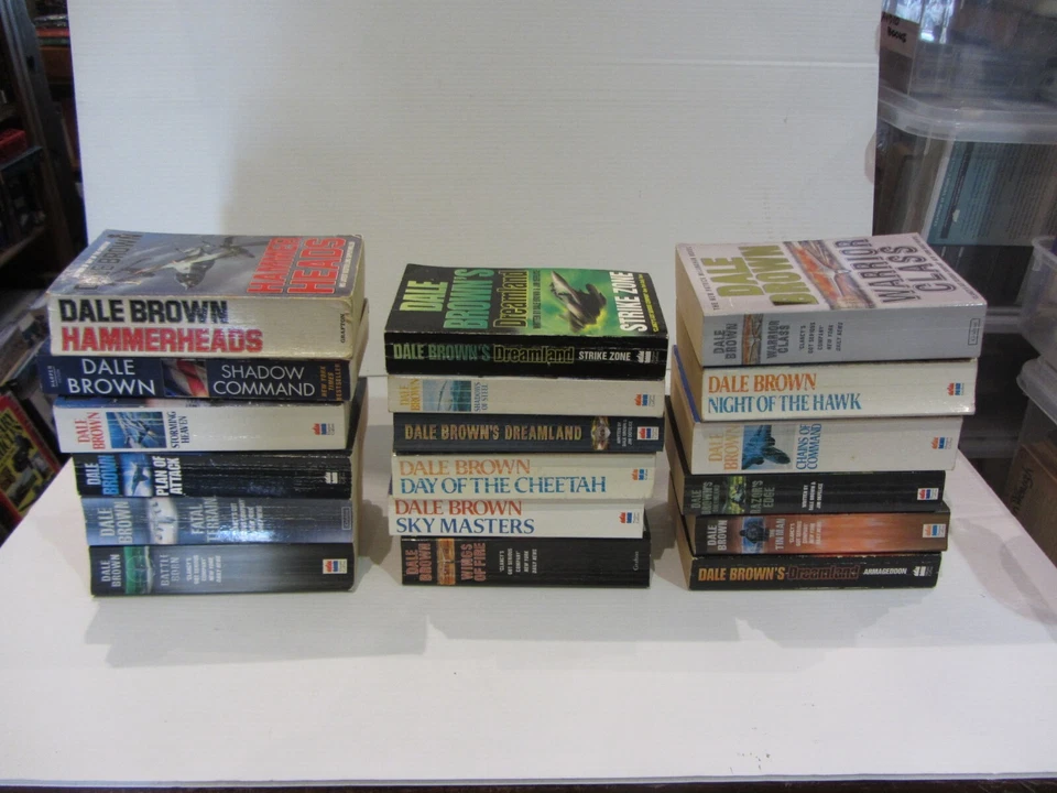 DALE BROWN -18 OF HIS BESTSELLERS IN  P/B FORMAT - image 1 of 4