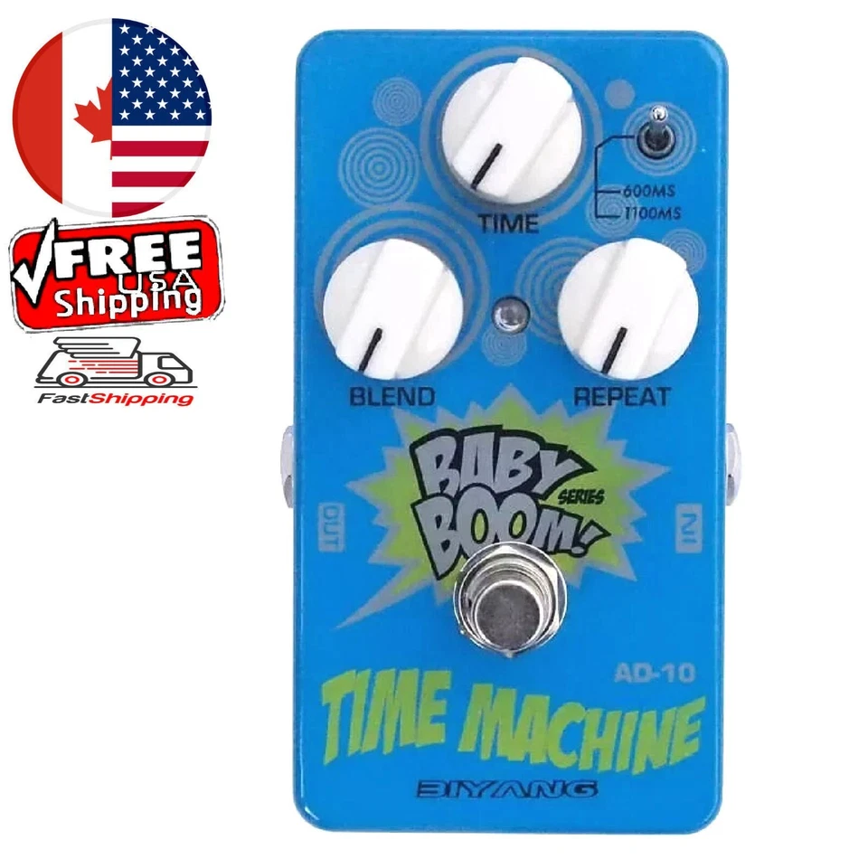 Biyang Time Machine AD-10 Analógico Retraso 1100ms Efecto Pedal Baby Boom Series Foto 1 de 4
