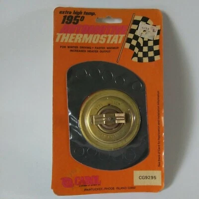 Termostato Automotriz Carol CG9295 Alta Temperatura. 195° NOS Muscle Car 8 cilindros Foto 1 de 4