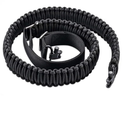 Double-point Gun Strap Multifunctional Nylon Tactical Sling Buckle Braided Belt - Image 1 of 4