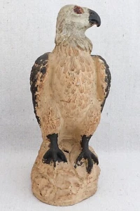 Antique Primitive Folk Art Pottery Bird Scarer Decoy Statue Hawk Falcon Vulture - Picture 1 of 11