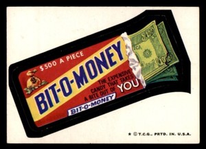 1974 Topps Wacky Packages Series 6 #24 Bit-O-Money VG/EX