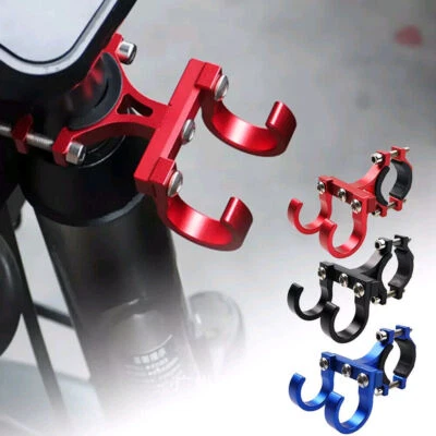 Ganchos para bicicleta scooter eléctrico ganchos dobles de metal bolsa de almacenamiento accesorios para colgar Foto 1 de 4