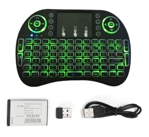 Mini 2.4G Wireless Keyboard Remote for Raspberry LG Smart TV Box Android TV LOT - Picture 1 of 11