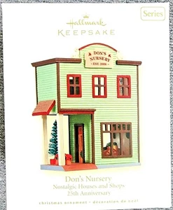 HALLMARK KEEPSAKE DON'S NURSERY ~ 25th IN NOSTALGIC HOUSES & SHOPS 25TH ANNIV - Picture 1 of 2