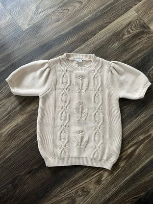 Jamie Kay Vivienne вязаный свитер овсянка девочек 4Y - Изображение 1 из 4