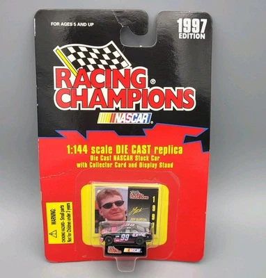 Coche fundido a presión Nascar 1997 Racing Champions Jeff Burton #99 Exide escala 1/144 Foto 1 de 4