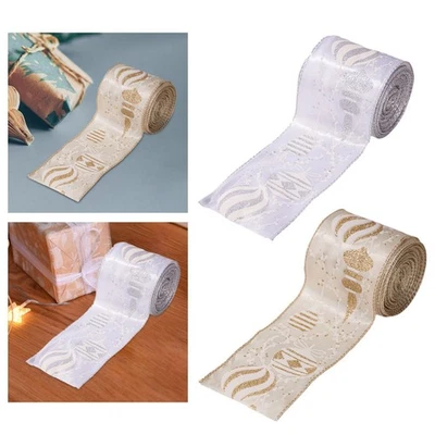 Ruban de Noël à faire soi- pour emballer les cadeaux et réaliser des - Image 1 of 2