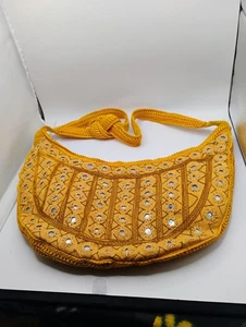 Women's Shoulder Bag Purse Hand Bag Gold Color - Picture 1 of 4