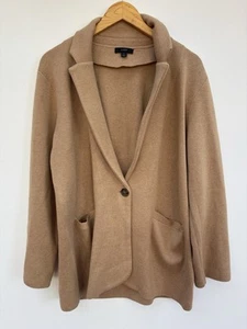 J Crew Sweater Jacket Cecile Cardigan Beige Tan Cotton Blend Jardigan - Picture 1 of 6