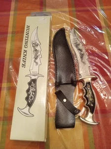 NEW 15” Rostfrei Barracuda Fixed Blade Hunting Bowie Knife - Picture 1 of 6