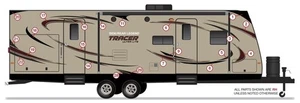 2015 Prime Time Tracer Travel Trailer ALL *RIGHT SIDE* RV Decals - Picture 1 of 3