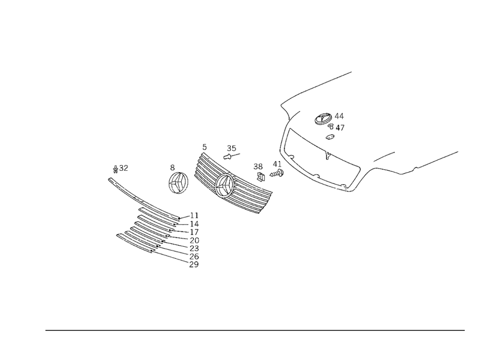 Genuine Mercedes-Benz Mercedes Star 129-888-00-86 - Image 1 of 1