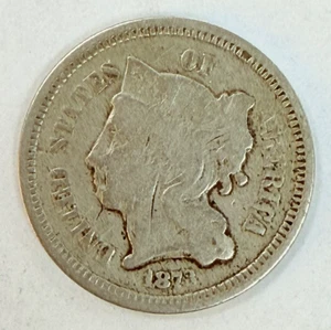 1873 Three Cent Nickel - Picture 1 of 2