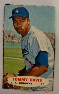 Authentic 1965 Bazooka TOMMY DAVIS LOS ANGELES DODGERS #36