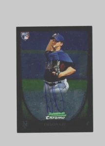 Autógrafo de novato Bowman cromado Dillon Gee 2011 #212 METS - Imagen 1 de 2