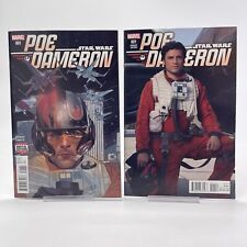 Star Wars Poe Dameron 1A & #1 movie/actor Oscar Isaac cover 2016 Stock Image LOT