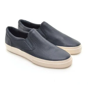 Sneakers basse uomo Vince Fairfax slip-on moda 41/8 pelle blu nuove - Foto 1 di 7