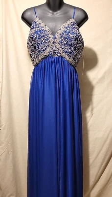 My Michelle Junior's Embellished Royal Blue Prom Homecoming Lined Dress Size 11 - Image 1 of 4