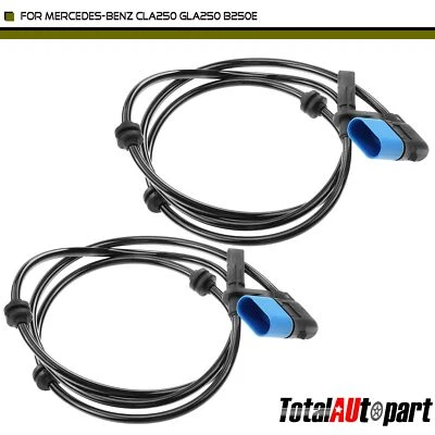 2X Sensor de velocidad de rueda ABS para Mercedes-Benz CLA250 CLA45 AMG GLA250 trasero izquierdo y derecho Foto 1 de 4