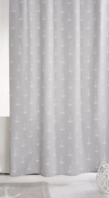 Nautical Shower Curtain for Bathroom Decor Beach Ocean Anchor 100% Polyester - Image 1 of 4
